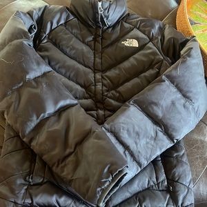 Black north face down jacket